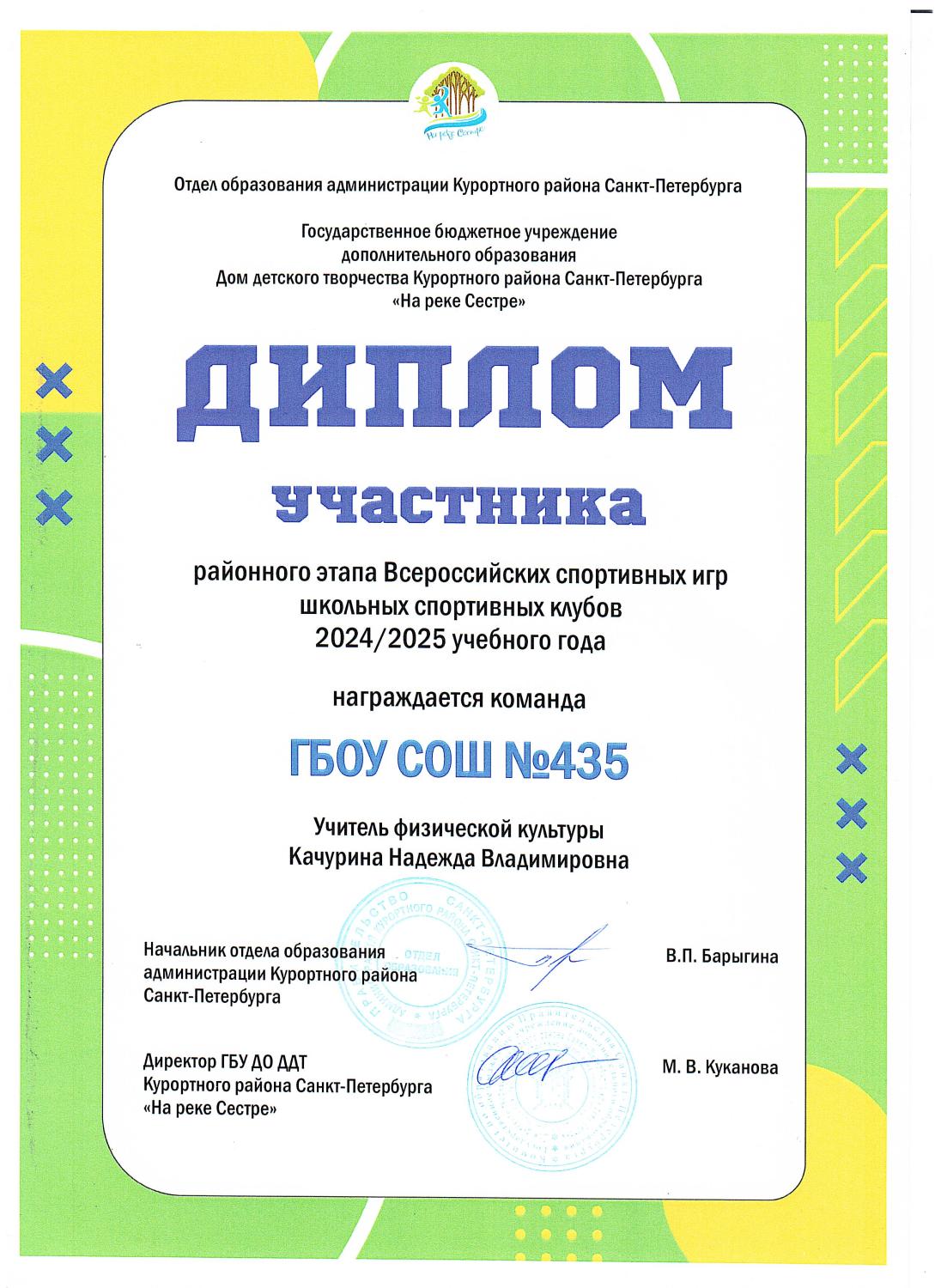 диплом ШСК